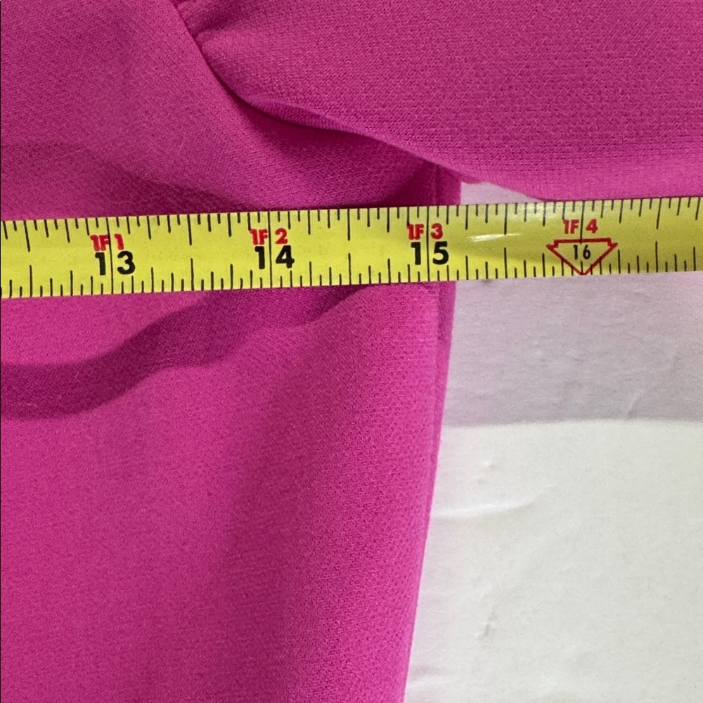 French Connection Fuchsia Puff Sleeve Mini Dress 6 party HOCO wedding event - Picture 13 of 14
